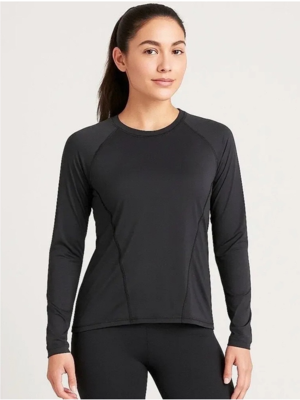 Athleta Women's Black Ultimate Train Long Sleeve Top
